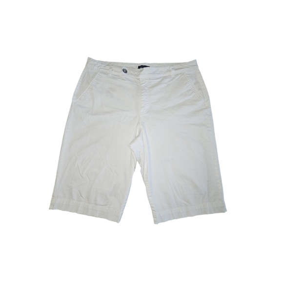 Bandolino Pants - Bandolino Women's White Ivette Bermuda Shorts‎ Size 16
